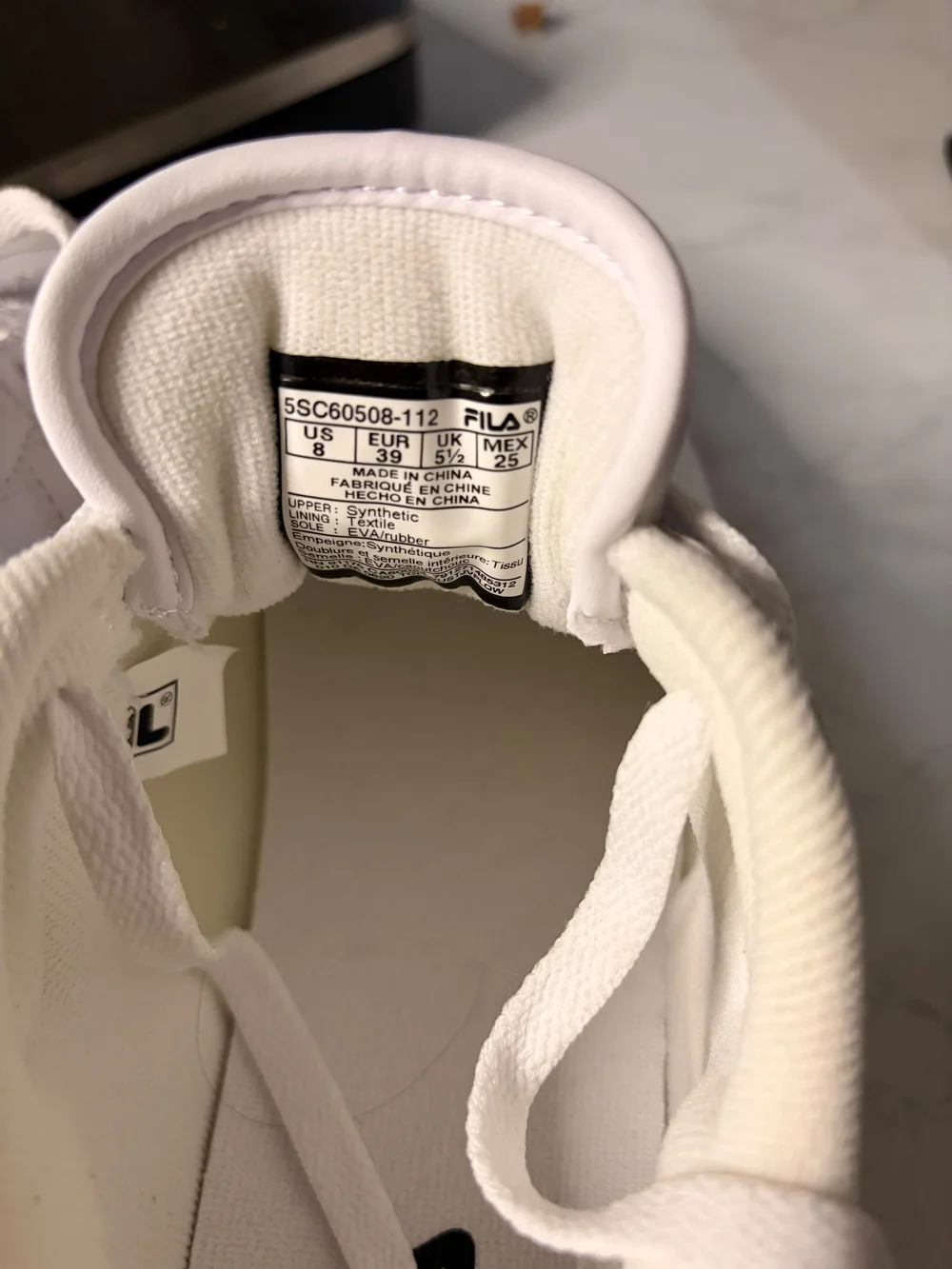 Fila Kids White Low-Top Sneakers